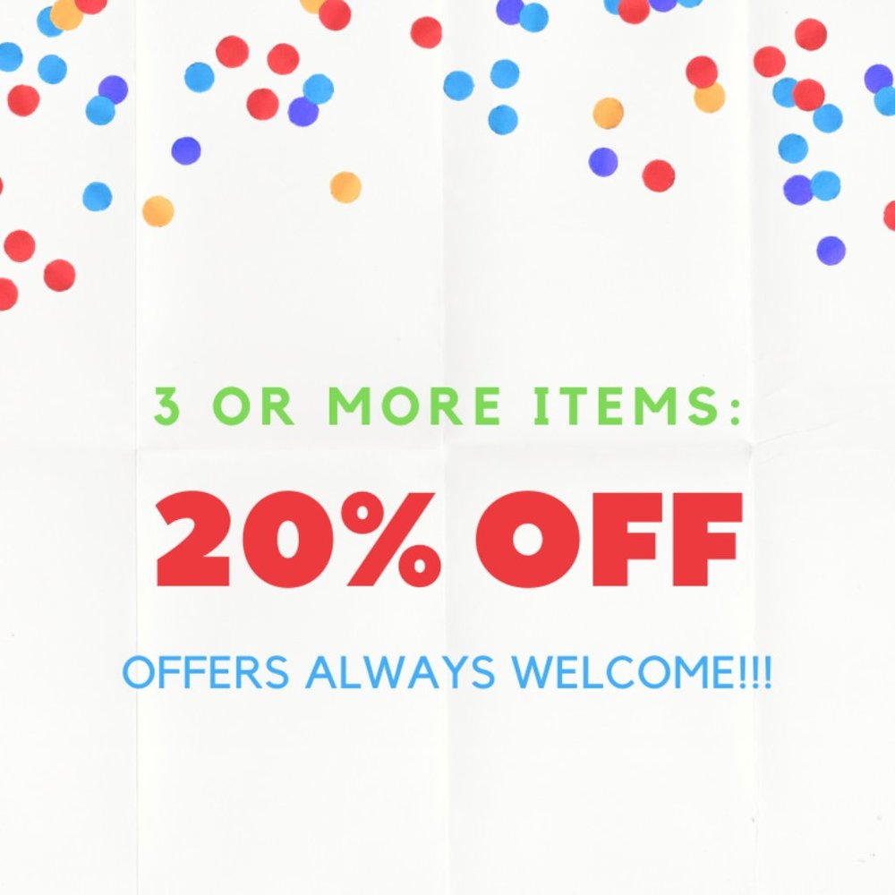 *20% OFF BUNDLES of 3+*